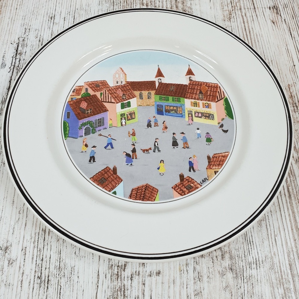 Villeroy & Boch Porcelain Design Naif Laplau Salad Plate #4 Old Village Square